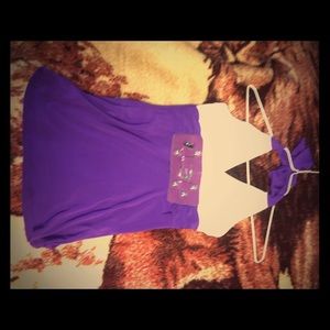 Purple halter